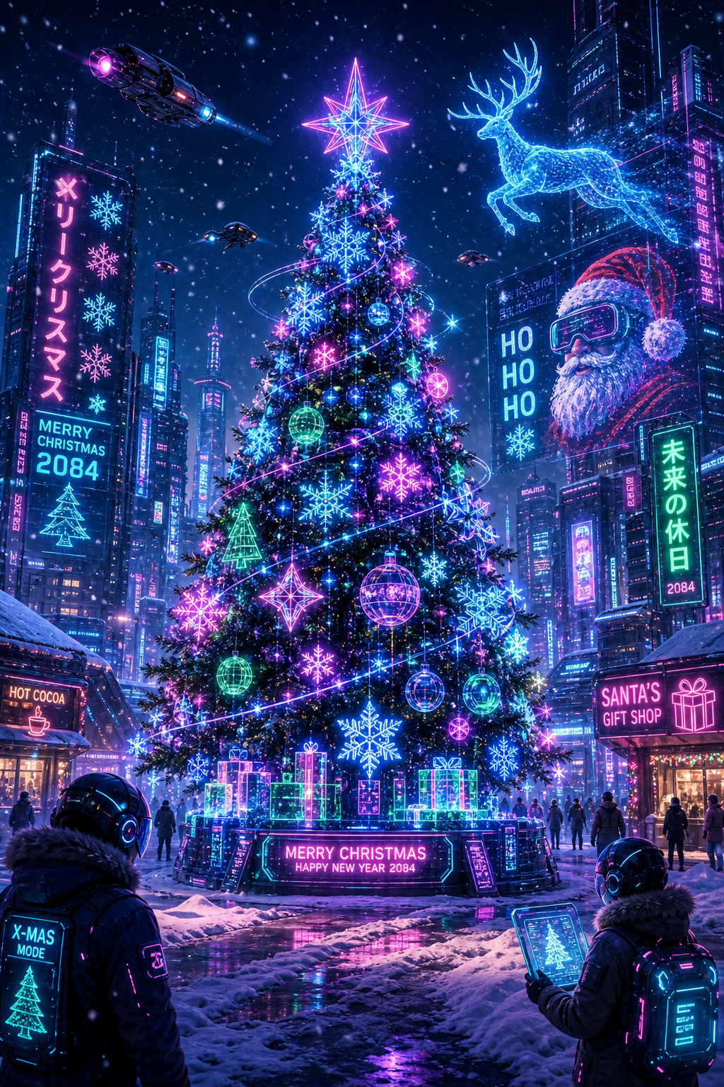 Futuristic Christmas Wonderland