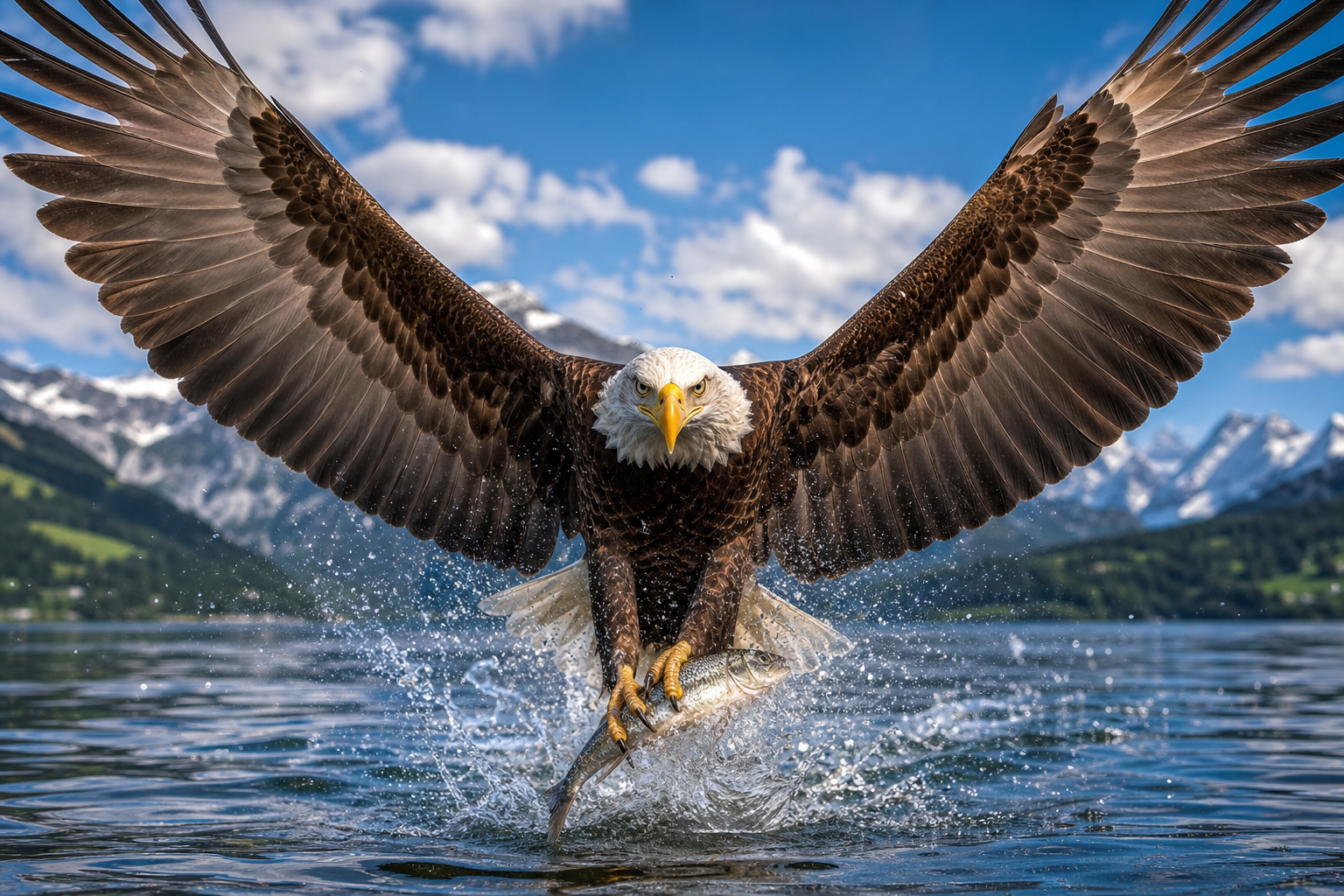 Majestic Eagle in Flight