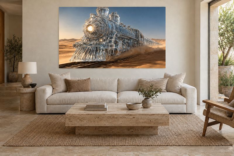 Treno di Ghiaccio nel Deserto