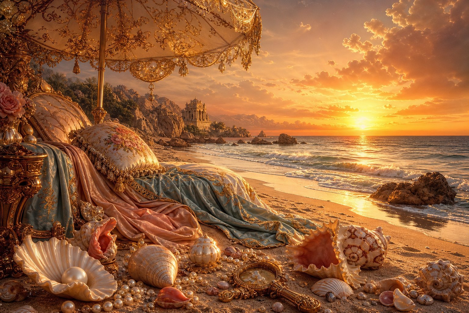 Baroque Beach Elegance