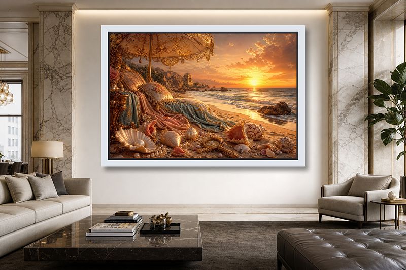 Élégance Baroque sur la Plage