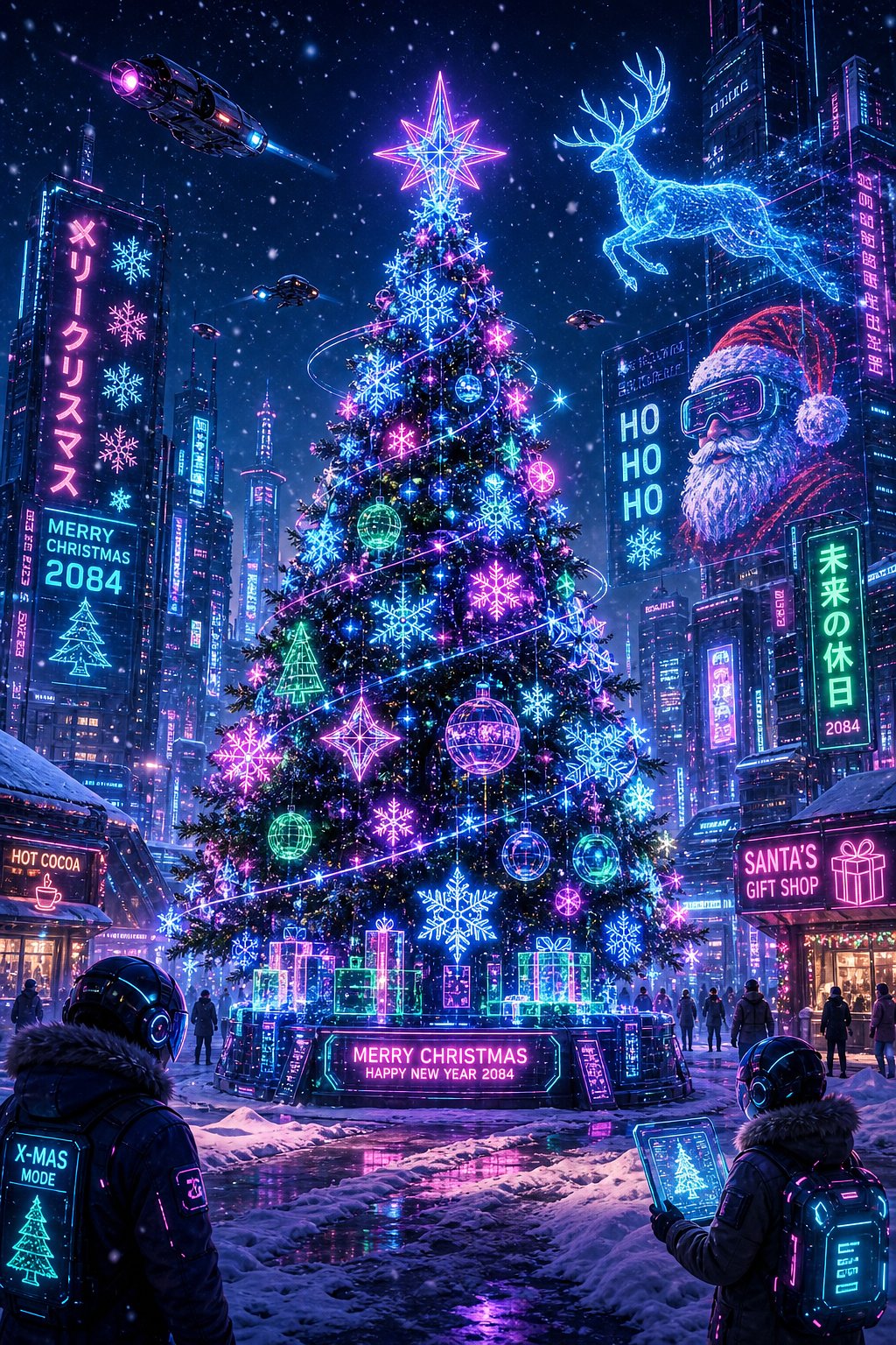 Futuristic Christmas Wonderland