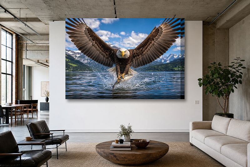 Aigle Majestueux en Vol