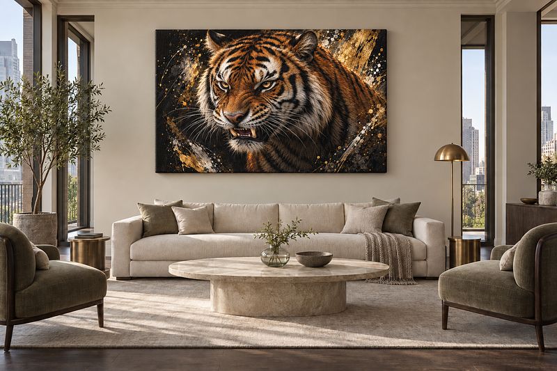 Majestueuze Tijger in Schaduw