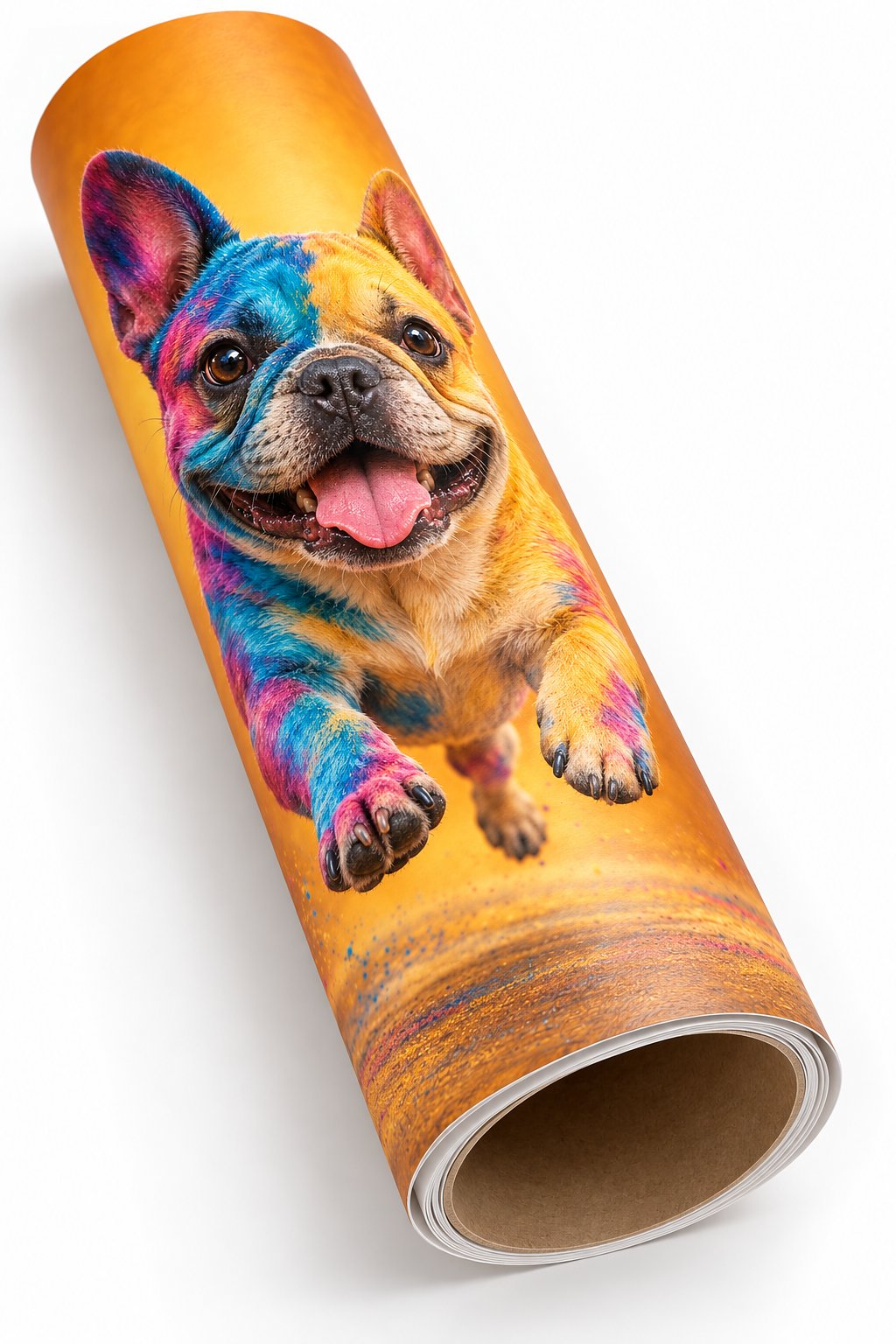 Joyful French Bulldog in Motion